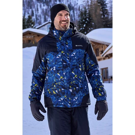 Mountain Warehouse Heren Shadow II Printed Ski Jacket (Donkerblauw) - Image 1