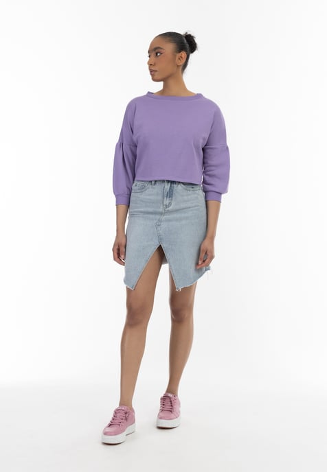Mymo Sweatshirt Dames lila - Image 2