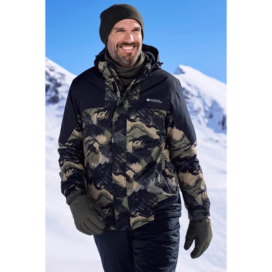 Mountain Warehouse Heren Shadow II Printed Ski Jacket (Donkergroen) - Image 1