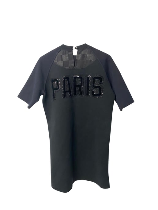 Louis Vuitton Embellished Shirt Dress in Black Cotton - Image 5