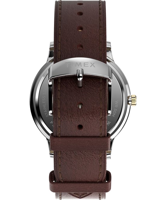 Timex Waterbury Classic Maanfase Herenhorloge Bruin TW2W75600 - Image 3