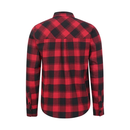 Mountain Warehouse Mens Trace Flannel Long-Sleeved Shirt (Red)