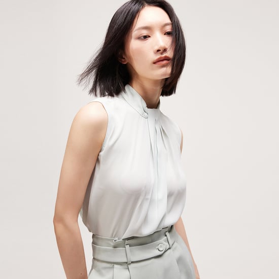 Draped sleeveless top - Image 1