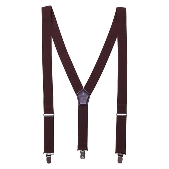 Premier Clip-On Trouser Braces (Brown) - Image 1