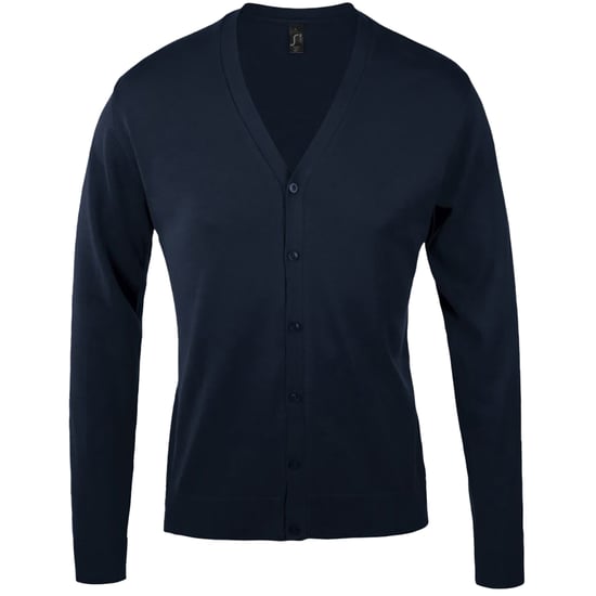 SOLS Heren Golden V Neck Cardigan (Marine) - Image 1