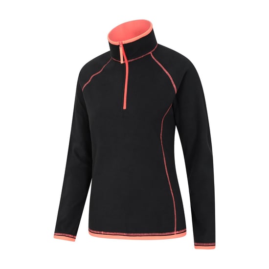Mountain Warehouse Dames/Dames Montana Half Zip Fleece Top (Jet Zwart) - Image 4