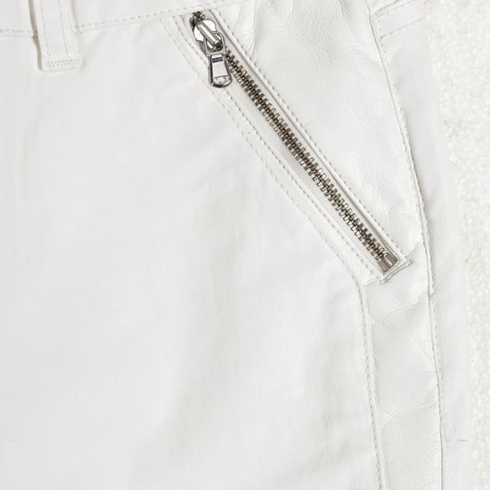 Long straight-cut trousers with hems AJEA10-A354 woman