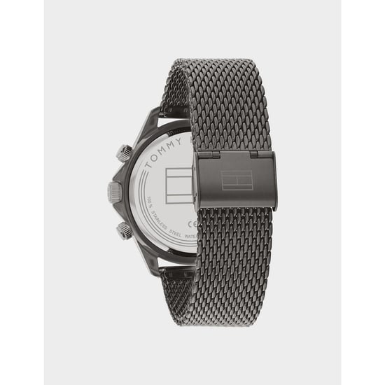 Accessories Tommy Hilfiger Miles Chronograph Mesh Bracelet Watch in Black - Image 3