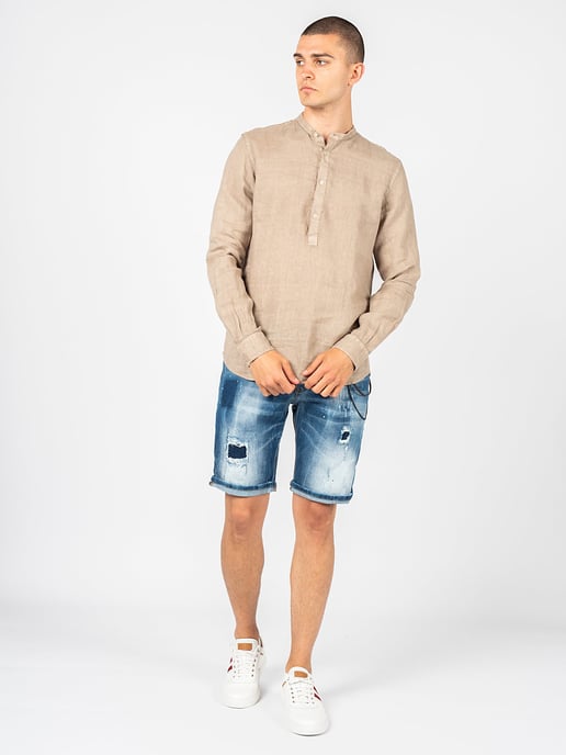 Xagon Man Shirt Lino Men's Beige - Image 3