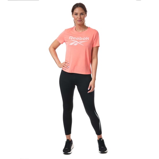 Women's Reebok Workout Ready Supremium Big Logo T-Shirt in Coral
