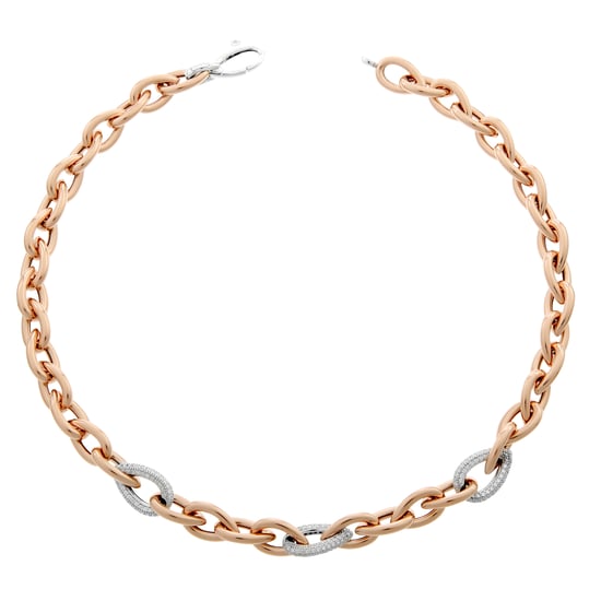 Orphelia Women's 925 Sterling Silver Necklace - Rose ZK-7161