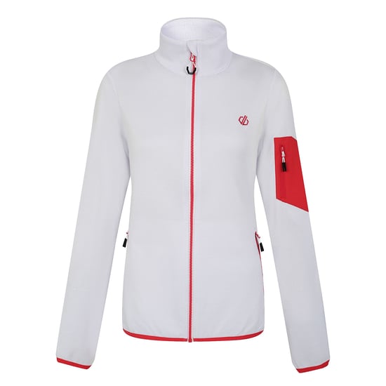Dare 2B Womens/Ladies Mountain Series Full Zip Fleece Jacket (White)