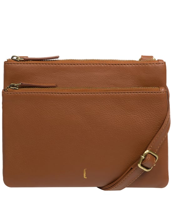 'Demi' Tan Leather Cross Body Bag