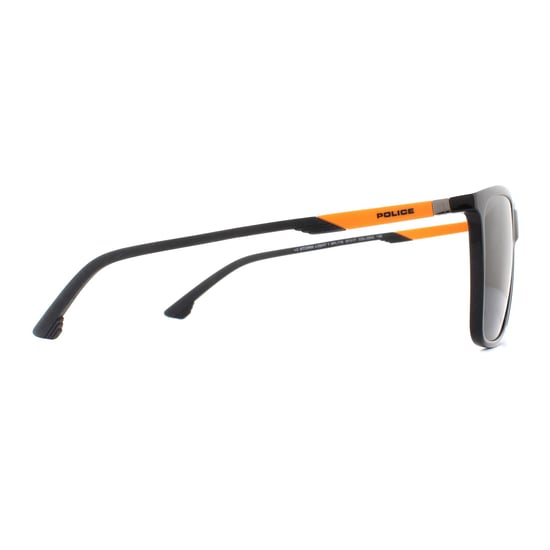 Police Sunglasses SPL716 Storm Light 1 0Z42 Shiny Black Smoke