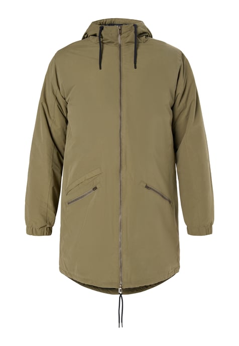 Mo Gewatteerde parka Heren militaire olijf - Image 1