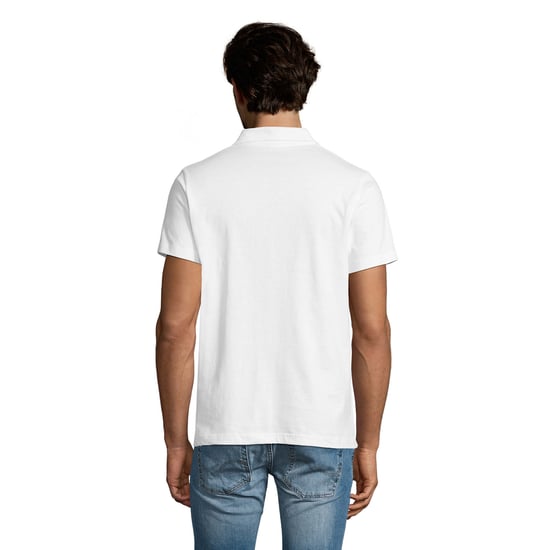 SOLS Heren Prescott Jersey Poloshirt (Wit) - Image 2