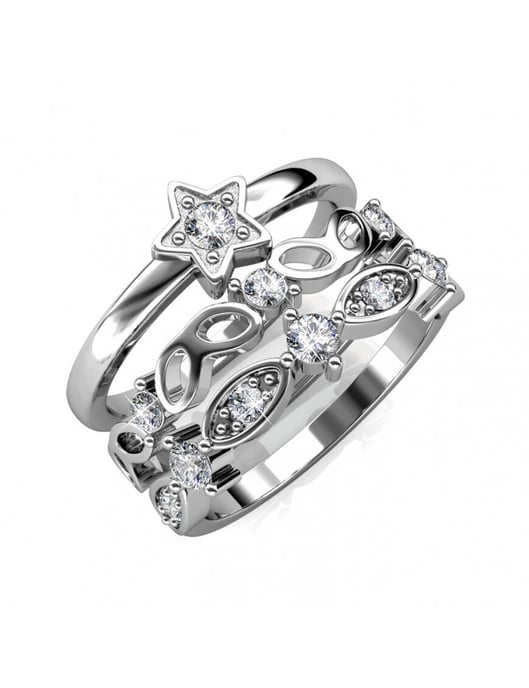 Solar Ring - Silver och kristall - Image 4