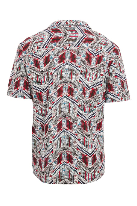 Aztec Revere Collar Printed Shirt