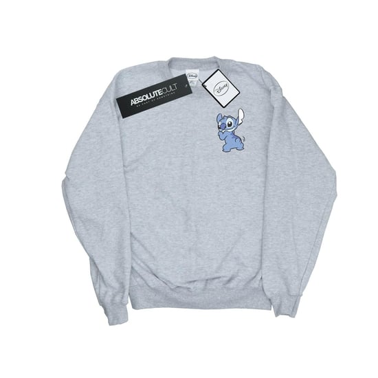 Disney Womens/Ladies Lilo And Stitch Stitch Backside Breast Print Sweatshirt (Sports Grey)