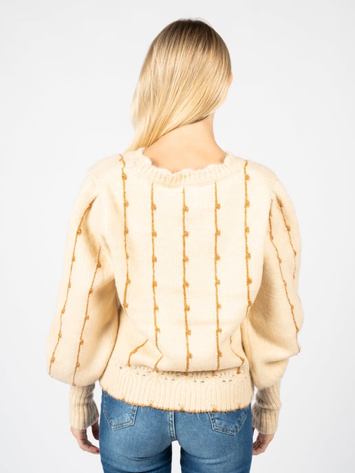 Silvian Heach Pullover Kuina Woman's Beige - Image 4