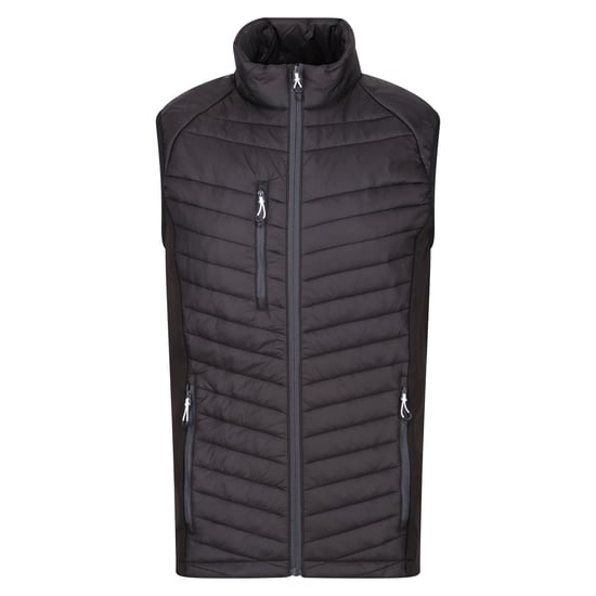 Regatta Mens Navigate Quilted Hybrid Gilet (Navy/Seal Grey) - Image 1