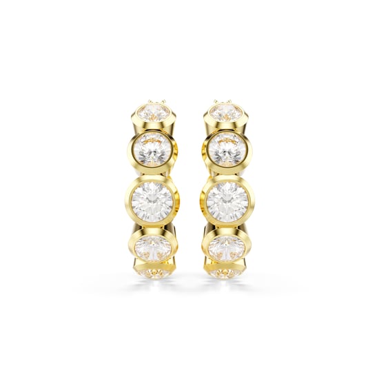 Swarovski 'Imber Organic' Dames Vergulde Metalen Hoepel Oorbellen - Goud 5711483 - Image 2