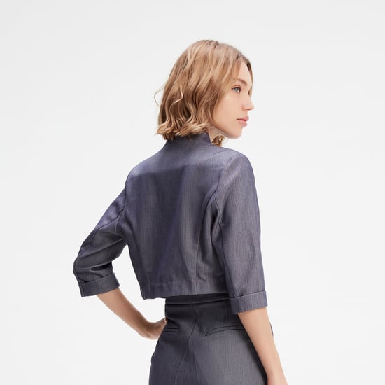 Minimalistische cropped jas - Image 4