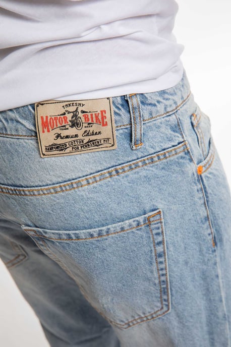 Takeshy Kurosawa Jeans Open-End Carrot Men's Blue - Image 5