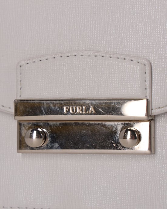 Furla Metropolis Crossbody Bag in White Leather - Image 6