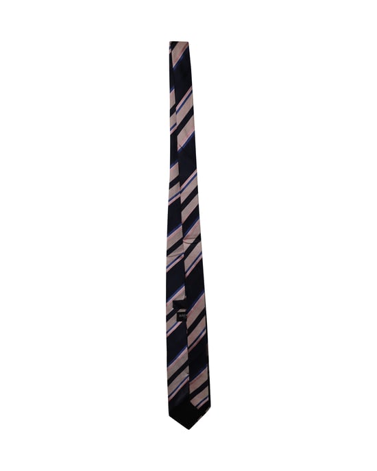 Balmain Striped Tie in Multicolor Silk - Image 2