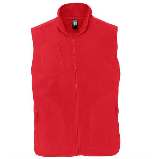 SOLS Volwassen uniseks fleece vest van Noorwegen (Rood) - Image 1