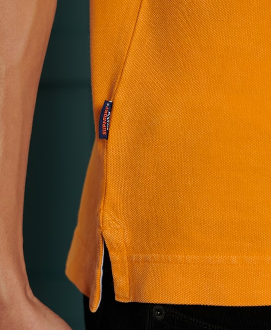 Superdry Organic Cotton Vintage Destroyed Polo Shirt