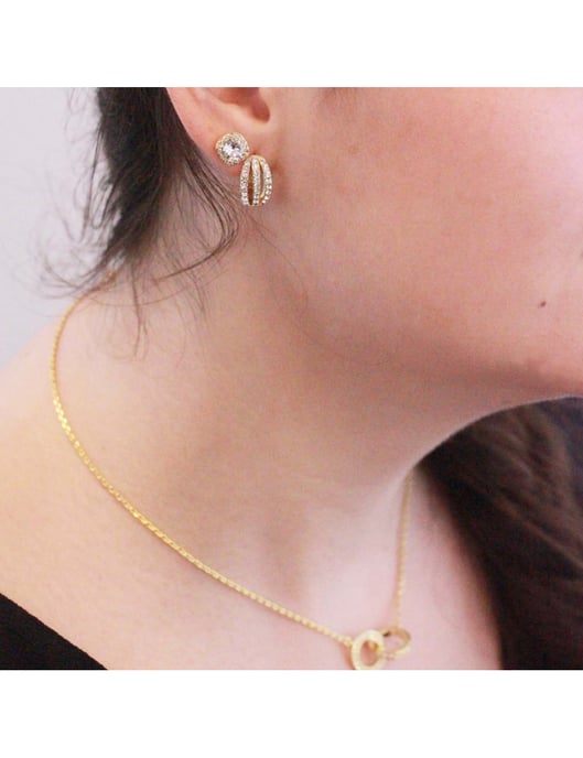 Elegante oorbellen - Oostenrijks kristal - Image 4