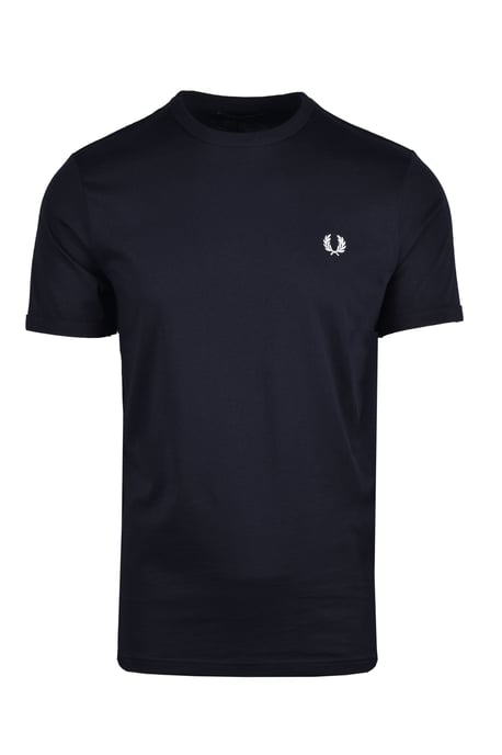 Men's Fred Perry Ringer T-Shirt in Navy - Image 1