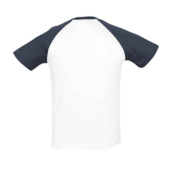 SOLS Unisex Funky Raglan T-shirt voor volwassenen (Wit) - Image 2