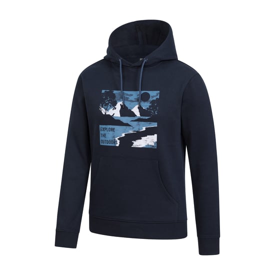 Mountain Warehouse Mens Explore The Outdoors Hoodie (Marin) - Image 4