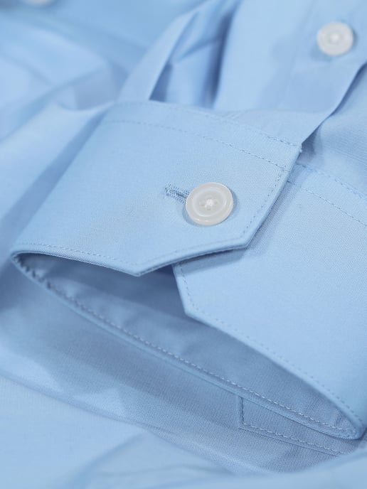 Luke 1977 Telford Tailored Fit Smart Shirt Blue