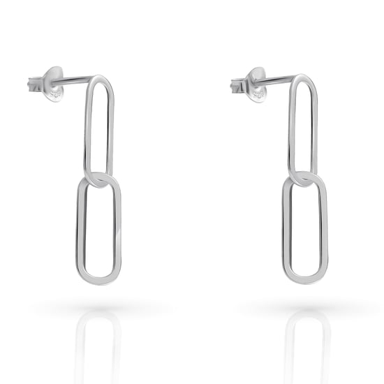 Orphelia 'Rose' Dames 925 Sterling Zilveren Dangle Oorbellen - Zilver ZO-7561 - Image 3