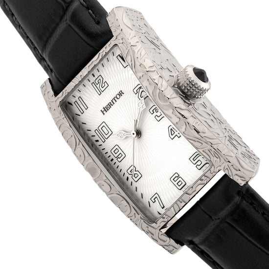 Heritor Automatic Jefferson Leather-Band Watch - Image 3