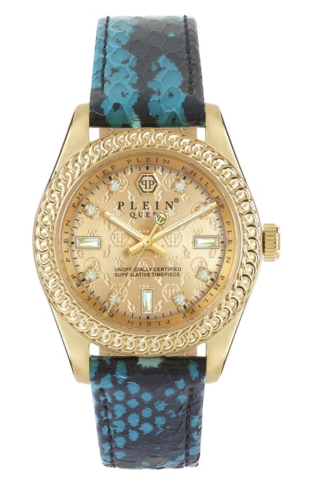 Philipp Plein Queen Kvinno Blå Klocka PWDAA0221 - Image 1
