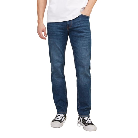 Jack & Jones Men's Blue Jeans Regular Fit Casual 5-Pocket Design - Image 1