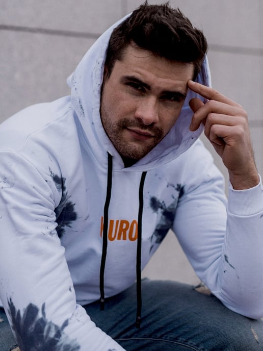 Takeshy Kurosawa Sweatshirt Shibori Men's White - Image 3