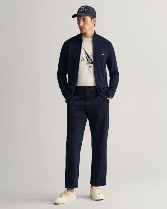 GANT Mens Casual Cotton Zip Cardigan - Image 4