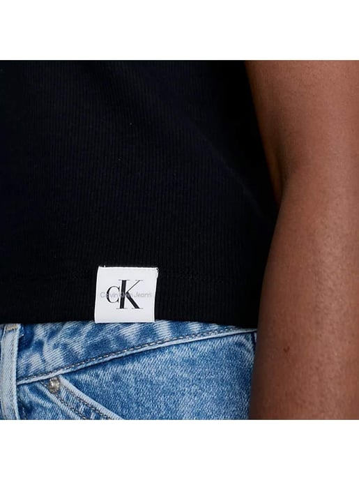 Calvin Klein damestop met ribgebreide afwerking - Image 3