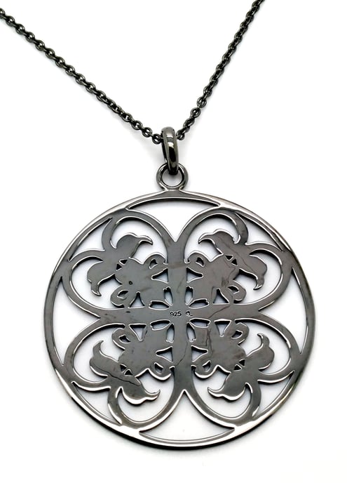 Orphelia Dames 925 Sterling Zilveren Ketting met Hangertje - Zwart ZH-6035/3 - Image 3