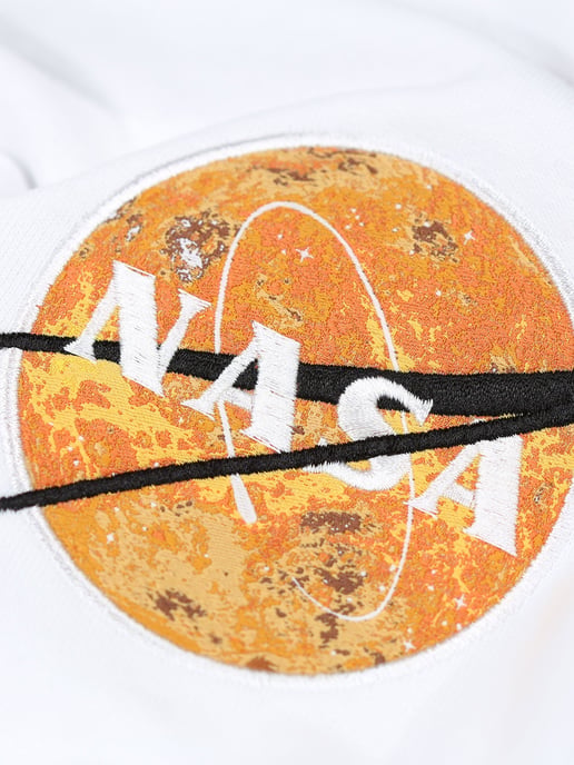 Alpha Industries Nasa Davinci Sweater in White - Image 3