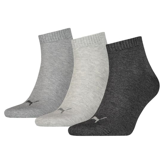 Puma Unisex Kwartaaltraining voor volwassenen (Pakket van 3) (Grijs) - Image 1
