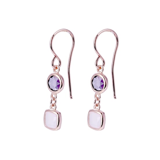 Orphelia 'Fawn' Dames 925 Sterling Zilveren Oorbellen - Roze ZO-7410 - Image 3