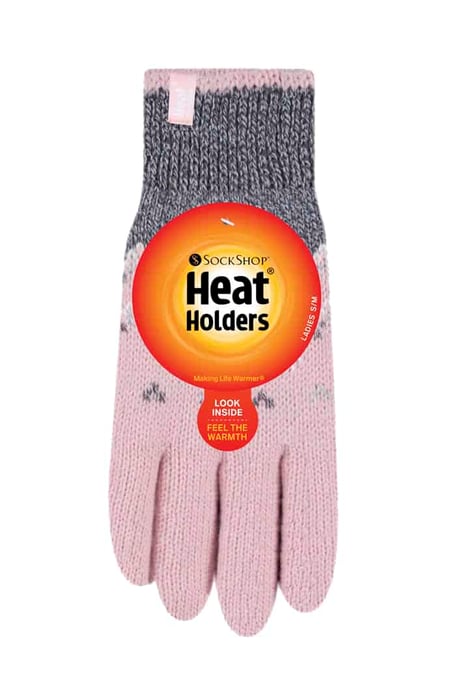 Heat Holders - Womens Nordic Fleece Lined Thermal Gloves - Image 2