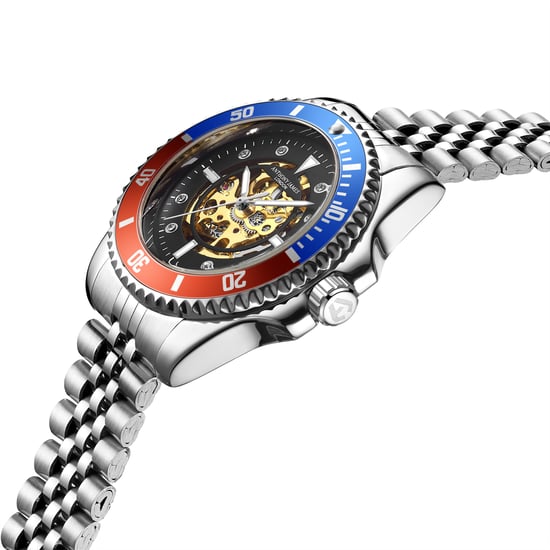 Hand Assembled Anthony James Limited Edition Skeleton Sports Automatic Steel
